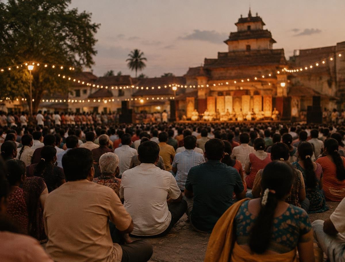 ಸಂಜೆಯ ಸಾರ್ವಜನಿಕ ಕಾರ್ಯಕ್ರಮದಲ್ಲಿ ನೆರೆದ ಜನ (ಸಾಂಕೇತಿಕ ಚಿತ್ರ)